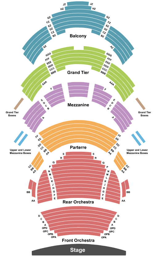 Muriel Kauffman Theatre BOOP! Seating Chart